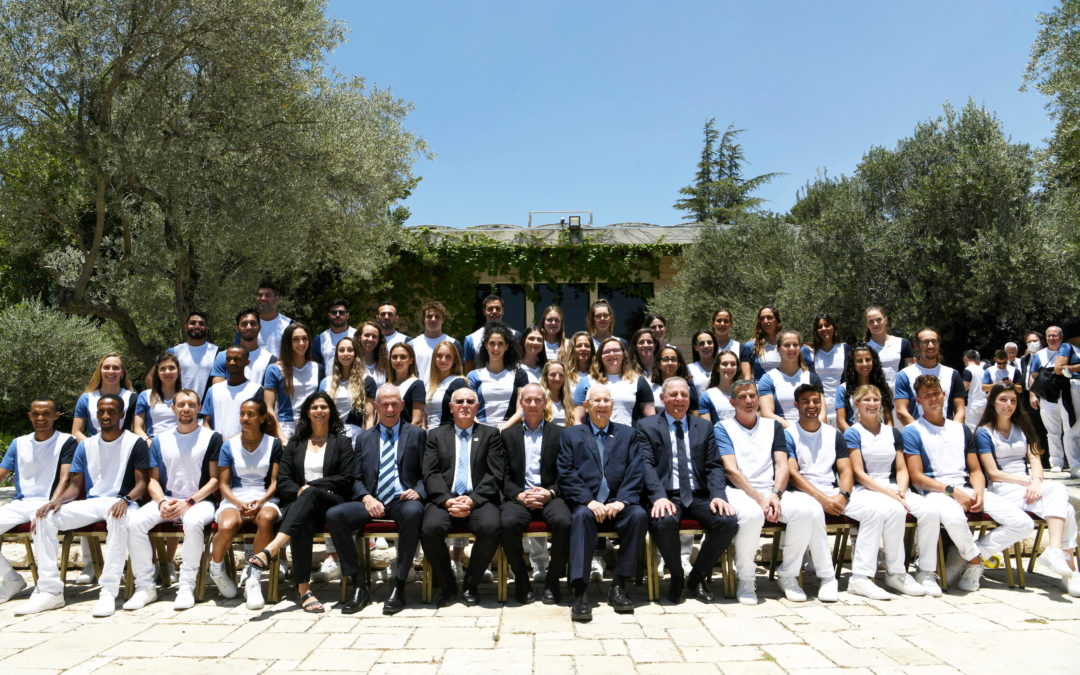 Reuven Rivlin Gives His Blessing To The Israeli Olympic And Paralympic Delegations To The 2020 Tokyo Summer Olympics Games, June 2021 (gpodbg 3738)